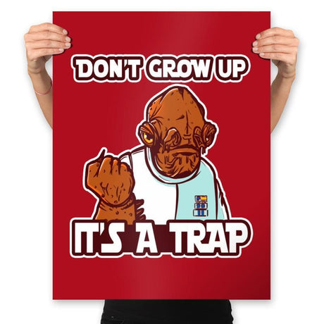 Growing Up - Prints Posters RIPT Apparel 18x24 / Red