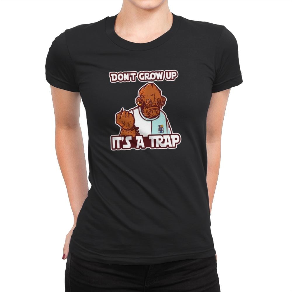 Growing Up - Womens Premium T-Shirts RIPT Apparel Small / Black