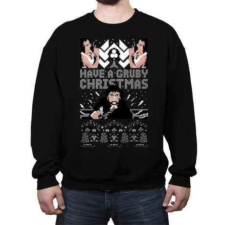 Gruby Christmas - Ugly Holiday - Crew Neck Sweatshirt Crew Neck Sweatshirt RIPT Apparel