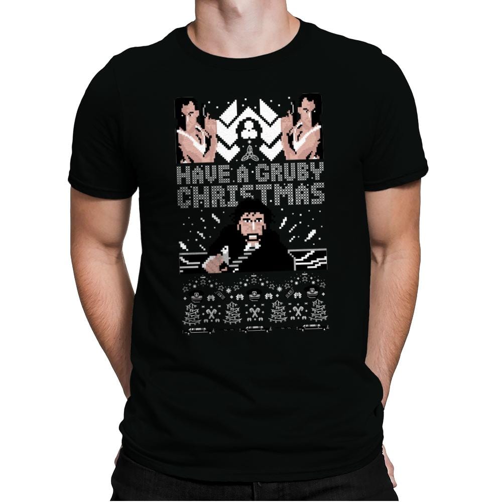 Gruby Christmas - Ugly Holiday - Mens Premium T-Shirts RIPT Apparel Small / Black