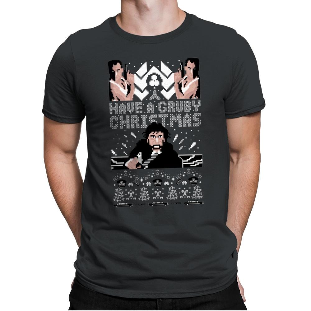 Gruby Christmas - Ugly Holiday - Mens Premium T-Shirts RIPT Apparel Small / Heavy Metal