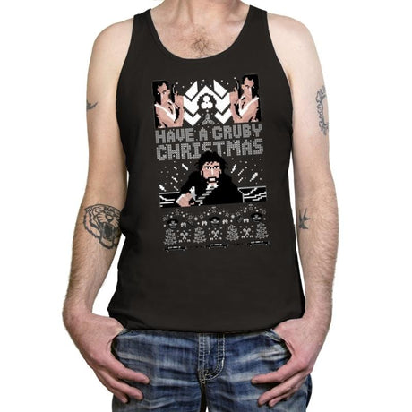 Gruby Christmas - Ugly Holiday - Tanktop Tanktop RIPT Apparel