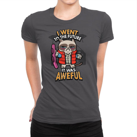 Grumpy Time Traveller - Womens Premium T-Shirts RIPT Apparel Small / Heavy Metal
