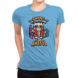 Grumpy Time Traveller - Womens Premium T-Shirts RIPT Apparel Small / Turquoise