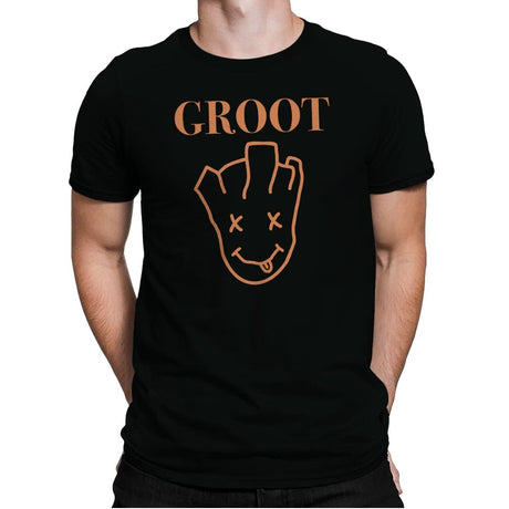 Grunge Groot - Mens Premium T-Shirts RIPT Apparel Small / Black