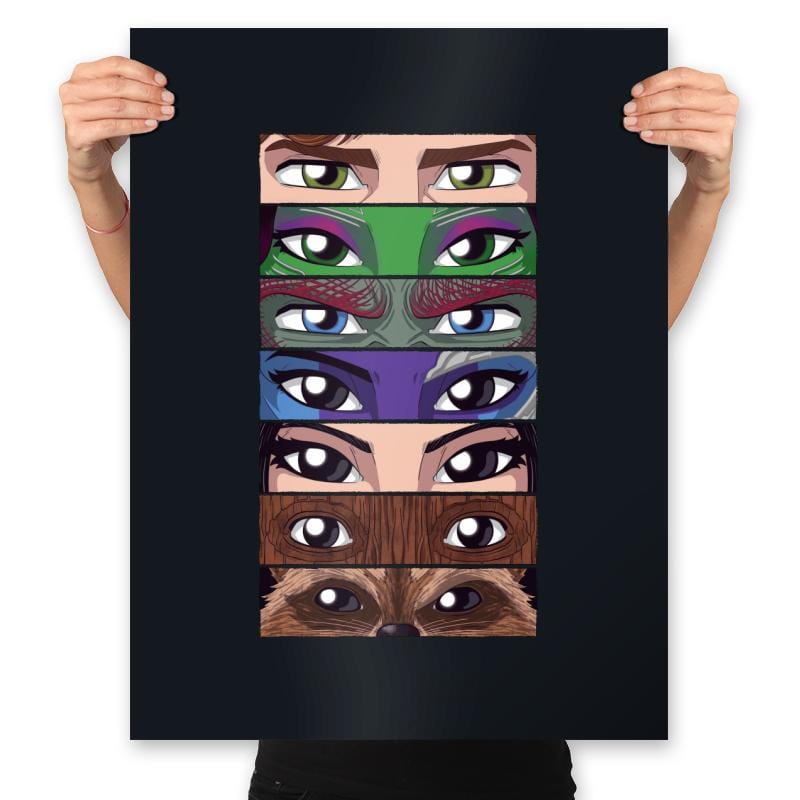 Guardian Eyes - Prints Posters RIPT Apparel 18x24 / Black