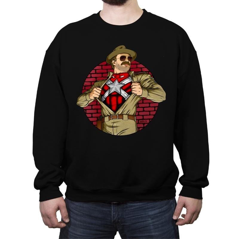 Guardian Hopper - Crew Neck Sweatshirt Crew Neck Sweatshirt RIPT Apparel Small / Black