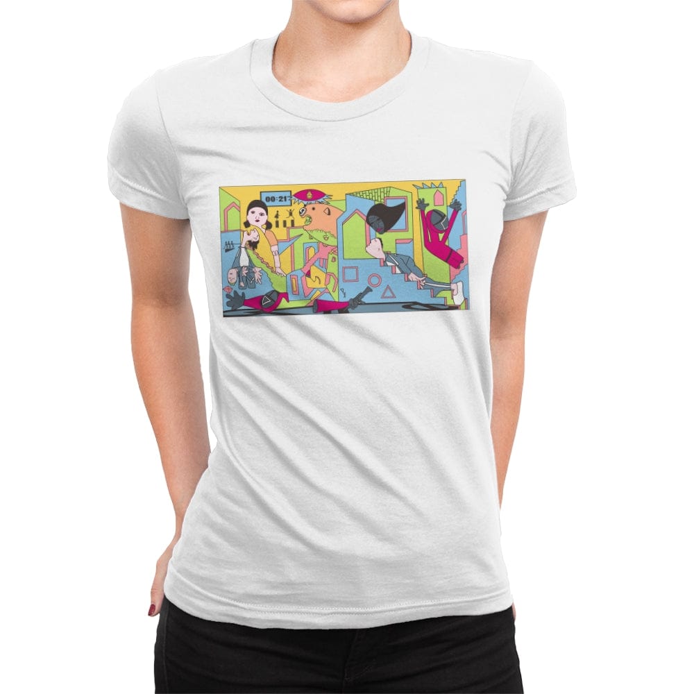 Guernica Game - Womens Premium T-Shirts RIPT Apparel Small / White