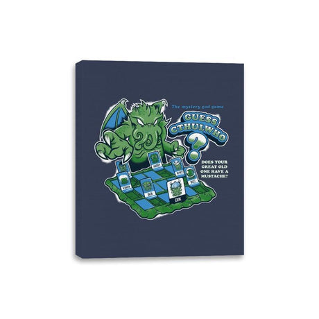 Guess Cthulwho - Canvas Wraps Canvas Wraps RIPT Apparel 8x10 / Navy