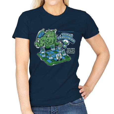 Guess Cthulwho - Womens T-Shirts RIPT Apparel Small / Navy