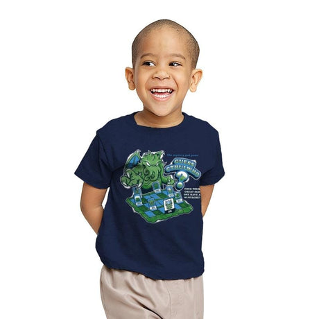 Guess Cthulwho - Youth T-Shirts RIPT Apparel X-small / Navy