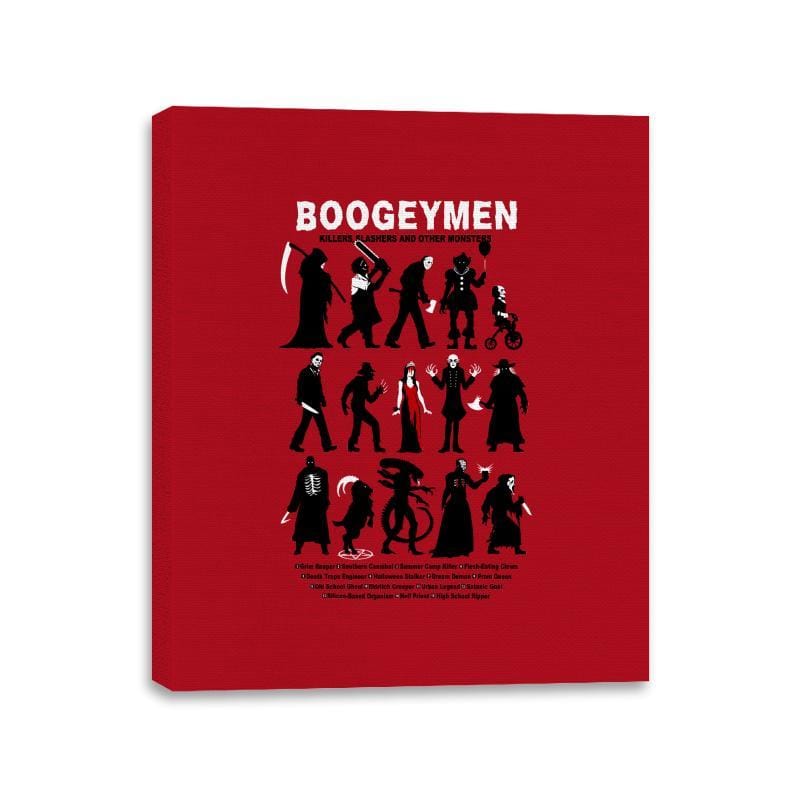 Guide to Boogeymen - Canvas Wraps Canvas Wraps RIPT Apparel 11x14 / Red