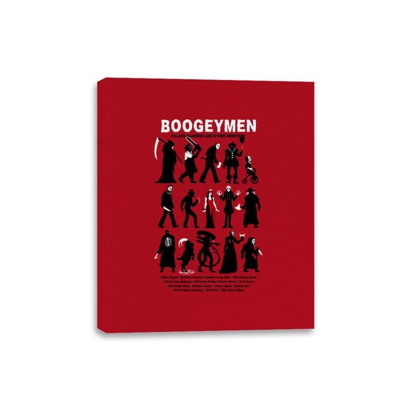 Guide to Boogeymen - Canvas Wraps Canvas Wraps RIPT Apparel 8x10 / Red