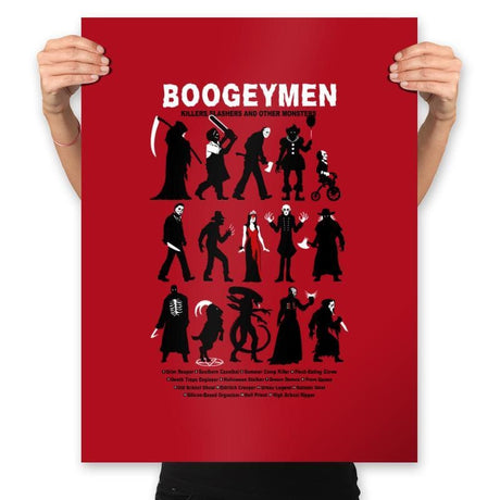 Guide to Boogeymen - Prints Posters RIPT Apparel 18x24 / Red