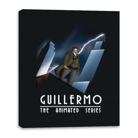 Guilllermo The Animated Series - Canvas Wraps Canvas Wraps RIPT Apparel 16x20 / Black