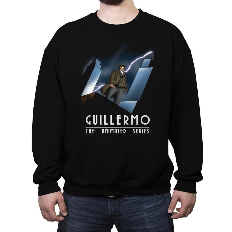 Guilllermo The Animated Series - Crew Neck Sweatshirt Crew Neck Sweatshirt RIPT Apparel Small / Black