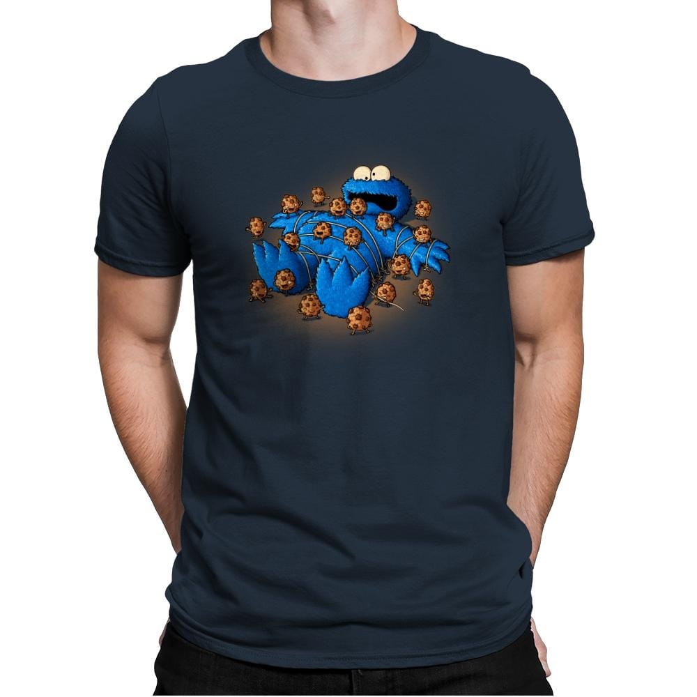 Gulliver Monster - Pop Impressionism - Mens Premium T-Shirts RIPT Apparel Small / Indigo