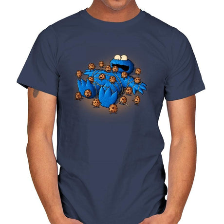 Gulliver Monster - Pop Impressionism - Mens T-Shirts RIPT Apparel Small / Navy