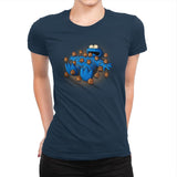 Gulliver Monster - Pop Impressionism - Womens Premium T-Shirts RIPT Apparel Small / Midnight Navy
