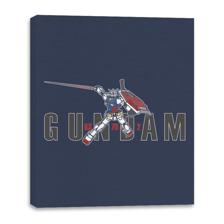Gundam - Canvas Wraps Canvas Wraps RIPT Apparel 16x20 / Navy