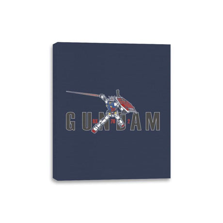 Gundam - Canvas Wraps Canvas Wraps RIPT Apparel 8x10 / Navy