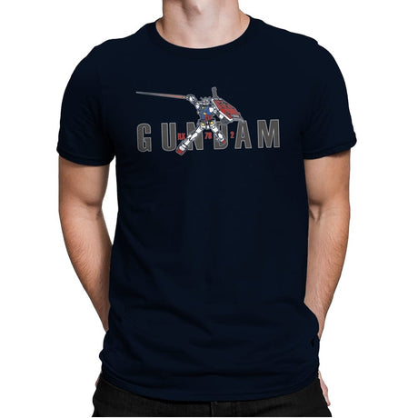 Gundam - Mens Premium T-Shirts RIPT Apparel Small / Midnight Navy
