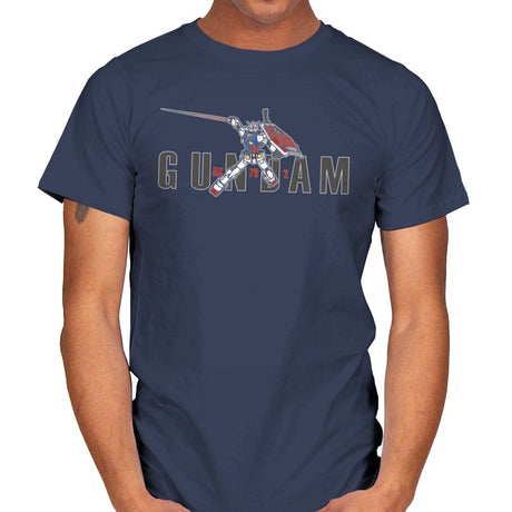 Gundam - Mens T-Shirts RIPT Apparel Small / Navy