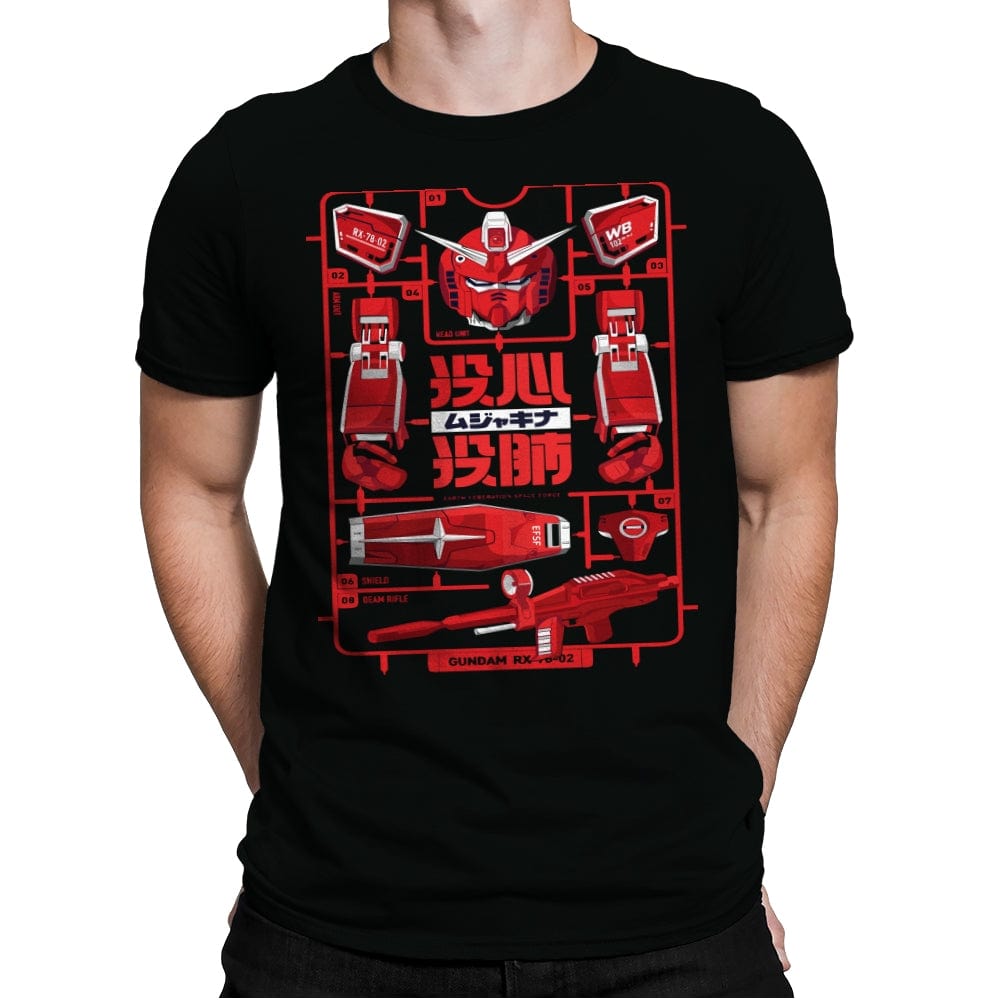 Gundam RX-78-02 Blueprint - Mens Premium T-Shirts RIPT Apparel Small / Black