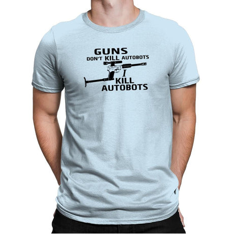 GUNS Don't Kill Exclusive - Mens Premium T-Shirts RIPT Apparel Small / Light Blue