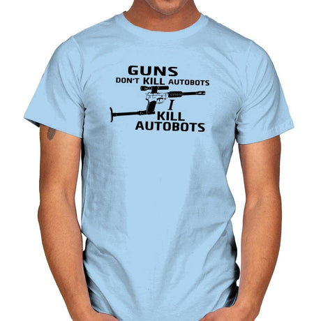 GUNS Don't Kill Exclusive - Mens T-Shirts RIPT Apparel Small / Light Blue