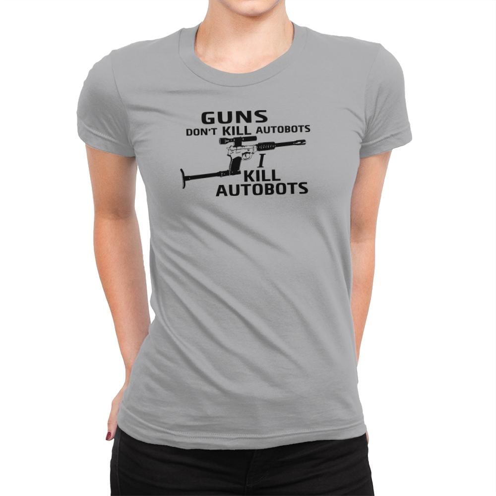 GUNS Don't Kill Exclusive - Womens Premium T-Shirts RIPT Apparel Small / Heather Grey