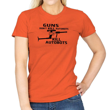 GUNS Don't Kill Exclusive - Womens T-Shirts RIPT Apparel Small / Orange