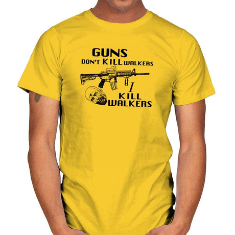 Guns Don't Kill Walkers Exclusive - Mens T-Shirts RIPT Apparel Small / Daisy