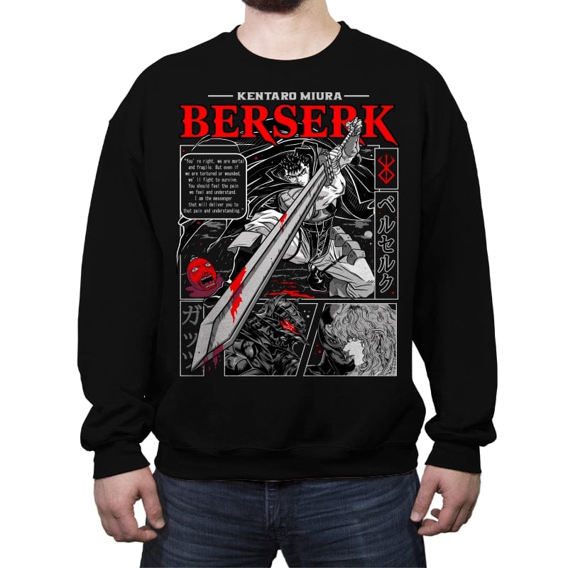 Guts Vs Griffith - Crew Neck Sweatshirt Crew Neck Sweatshirt RIPT Apparel Small / Black