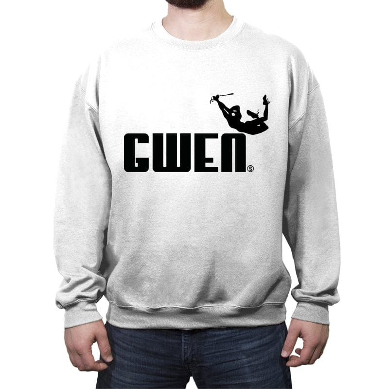 Gwen Sporty - Crew Neck Sweatshirt Crew Neck Sweatshirt RIPT Apparel Small / White