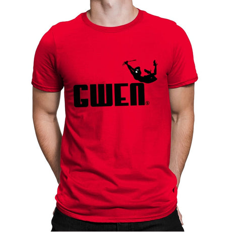 Gwen Sporty - Mens Premium T-Shirts RIPT Apparel Small / Red