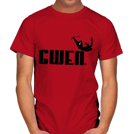 Gwen Sporty - Mens T-Shirts RIPT Apparel Small / Red