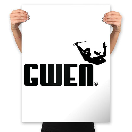 Gwen Sporty - Prints Posters RIPT Apparel 18x24 / White