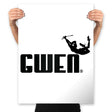 Gwen Sporty - Prints Posters RIPT Apparel 18x24 / White