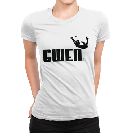 Gwen Sporty - Womens Premium T-Shirts RIPT Apparel Small / White