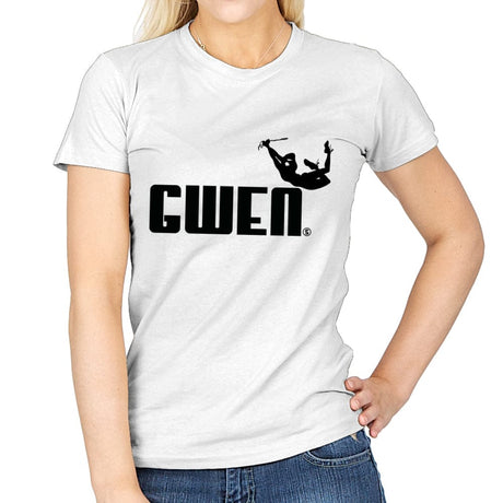 Gwen Sporty - Womens T-Shirts RIPT Apparel Small / White