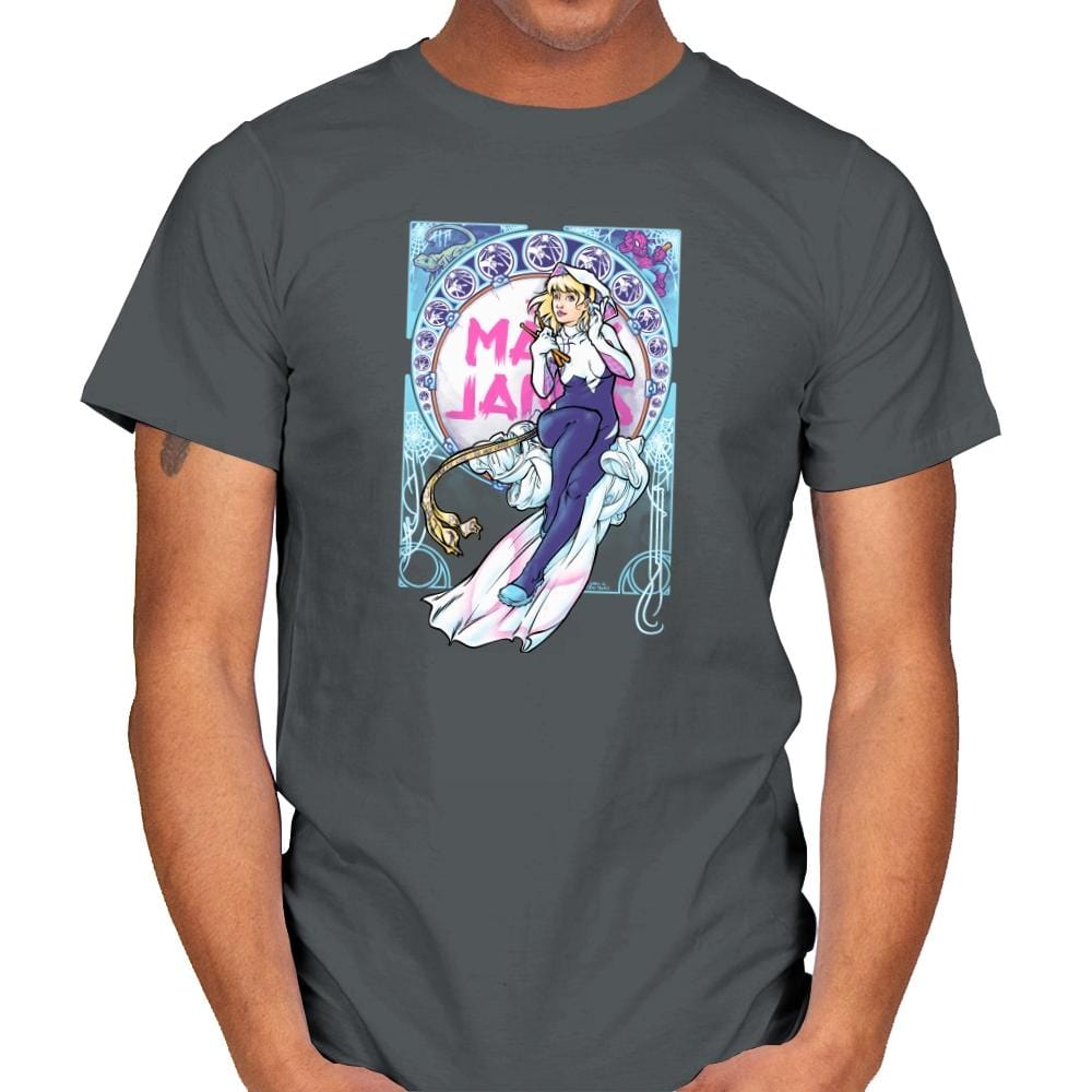 Gwendoline, La Dame des Araignées Exclusive - Mens T-Shirts RIPT Apparel Small / Charcoal