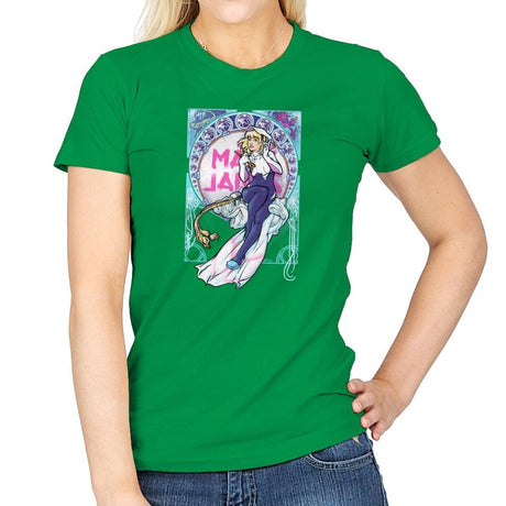 Gwendoline, La Dame des Araignées Exclusive - Womens T-Shirts RIPT Apparel Small / Irish Green