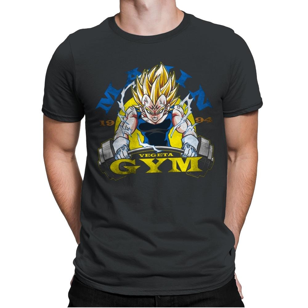 Gym Of Majin - Mens Premium T-Shirts RIPT Apparel Small / Heavy Metal