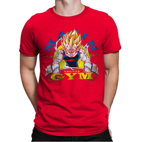 Gym Of Majin - Mens Premium T-Shirts RIPT Apparel Small / Red