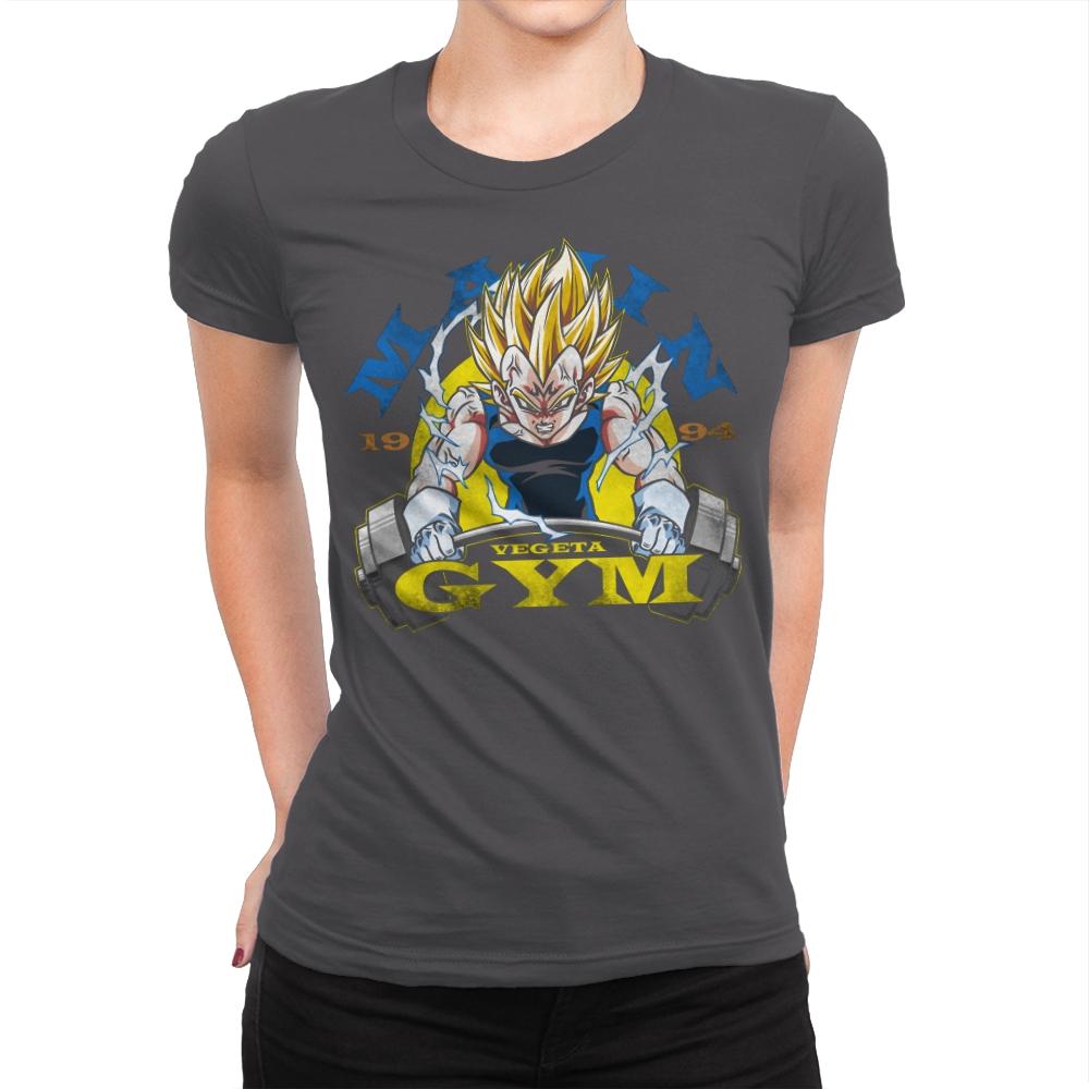 Gym Of Majin - Womens Premium T-Shirts RIPT Apparel Small / Heavy Metal