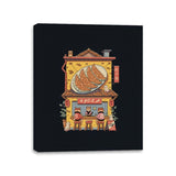 Gyoza Neko House - Canvas Wraps Canvas Wraps RIPT Apparel 11x14 / Black