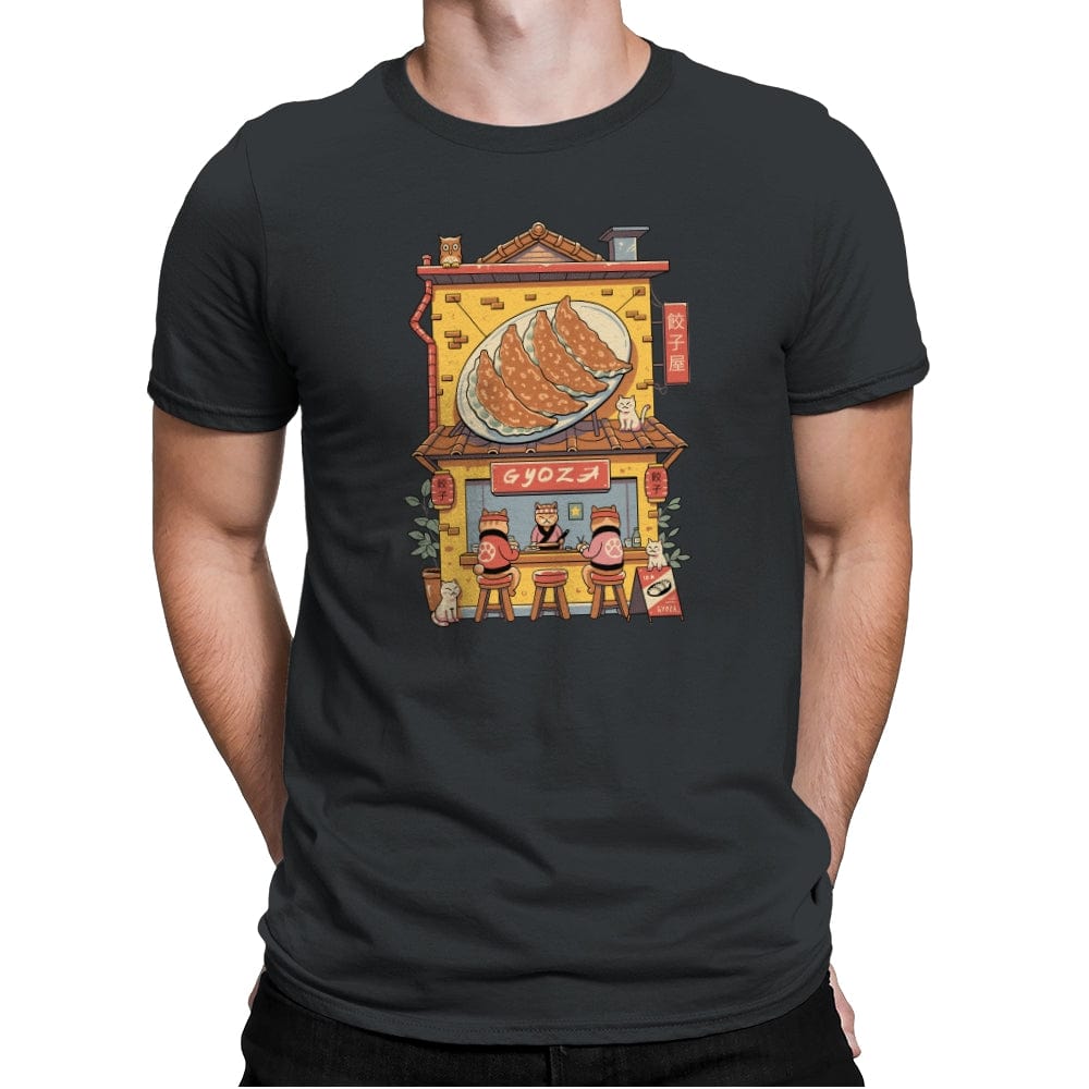 Gyoza Neko House - Mens Premium T-Shirts RIPT Apparel Small / Heavy Metal
