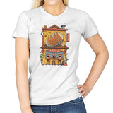 Gyoza Neko House - Womens T-Shirts RIPT Apparel Small / White