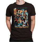H.B. Super Heroes - Best Seller - Mens Premium T-Shirts RIPT Apparel Small / Dark Chocolate